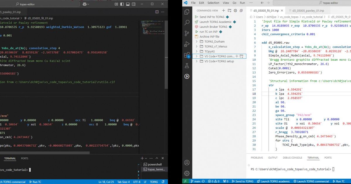 vscode_setup - Topas